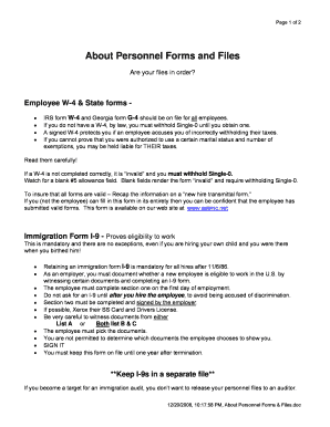 Employee W-4 and I-9 Forms Guide