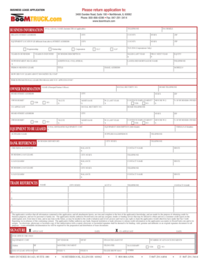 Business Lease Application