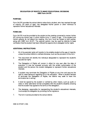 Delegation of Rights to Make Educational Decisions