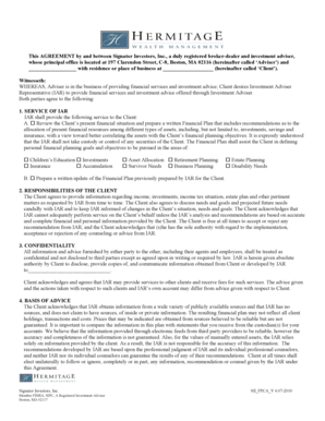 Investment Advisory Agreement