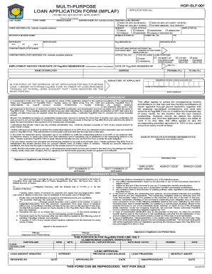 Multi-Purpose Loan Application Form