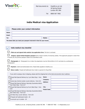 India Medical Visa Application
