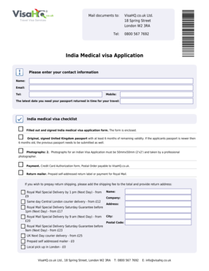 India Medical Visa Application