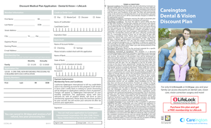 Discount Medical Plan Application