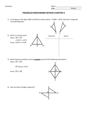 Triangles Benchmark Review Chapter 4