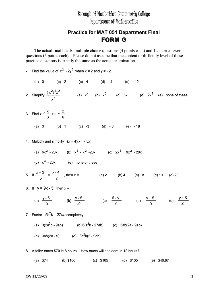 mat 56 bmcc Preview on Page 1