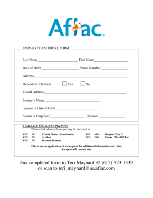 Employee Interest Form