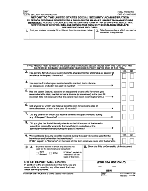 SSA-7161 Form