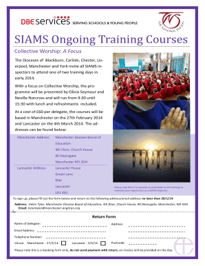 SIAMS Ongoing Training Courses - The Church of England - churchofengland