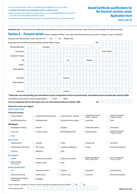 CII Award/Certificate Application Form