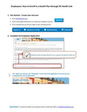 Employees: How to Enroll in a Health Plan through DC Health Link 1