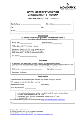 Hotel Reservation Form