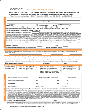 Application for Lupron Depot and Lupaneta Pack