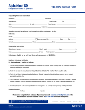 Free Trial Request Form for AlphaNine SD