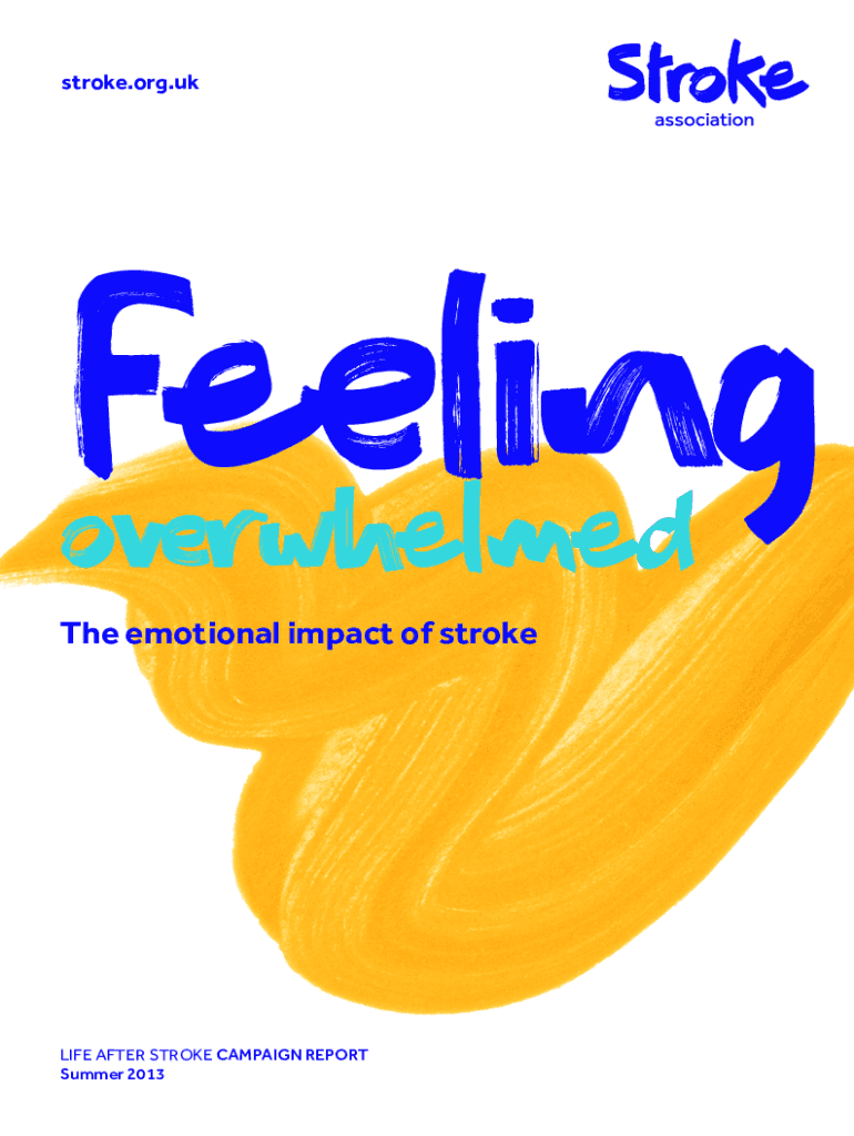 Fillable Online What does a stroke feel like? Signs and symptoms Fax