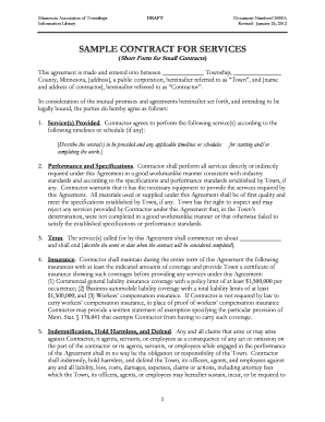 CONTRACT FOR SERVICES - Minnesota Association of Townships - mntownships