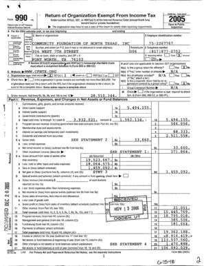 IRS Form 990 2005