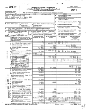 Form 990-PF 2011