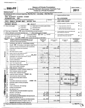 IRS Form 990-PF 2011