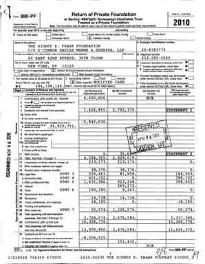 Form 990-PF 2010