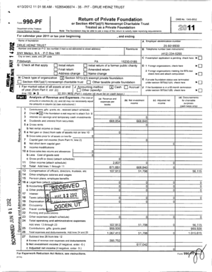 Form 990-PF 2011