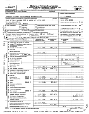 Form 990-PF 2011