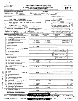 Form 990-PF 2010