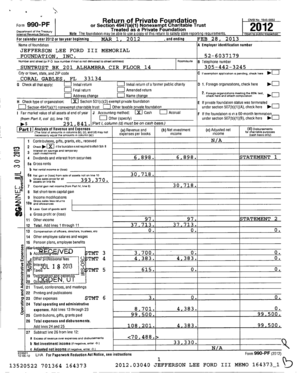 IRS Form 990-PF 2012