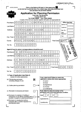 UK Planning Permission Application Form