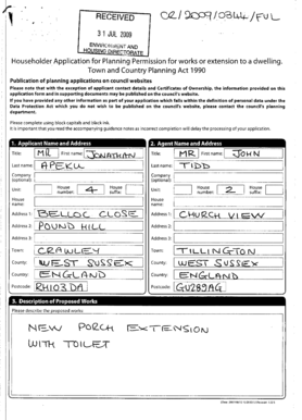 Householder Application for Planning Permission