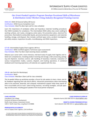 US Department of Labor Grant Application