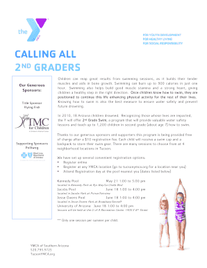2nd Grade Swim Program Registration and Waiver