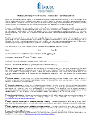 Veterans Self-Identification Form
