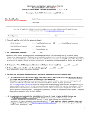 Greenville County Magnet Application
