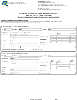 UK Planning Permission Application Form
