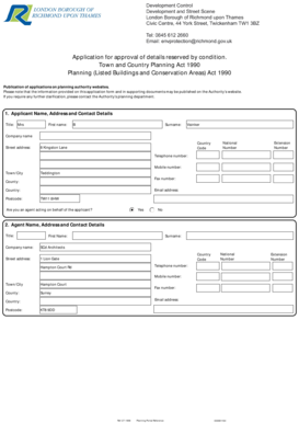 UK Planning Permission Application Form
