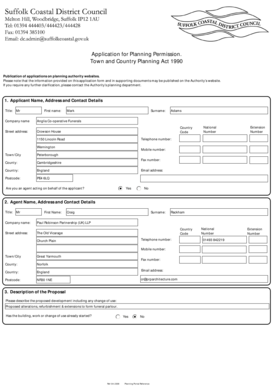 UK Planning Permission Application Form