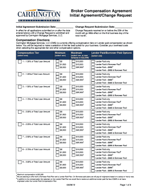 Broker Compensation Agreement