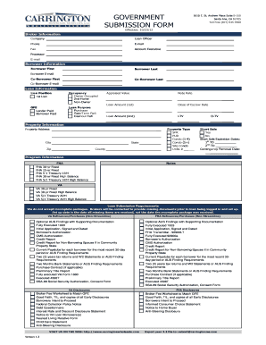 Carrington Mortgage Submission Form