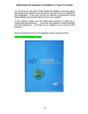 Fillable Online DIRECTIONS FOR SCANNING A DOCUMENT TO SCAN TO FOLDER ...