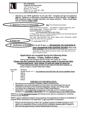 California HEAP Application