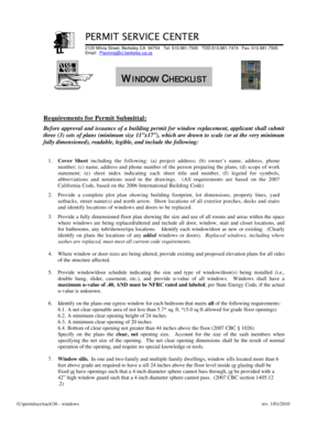 California Window Replacement Permit Application