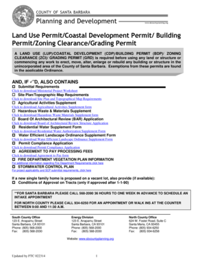 Santa Barbara Land Use Permit Application