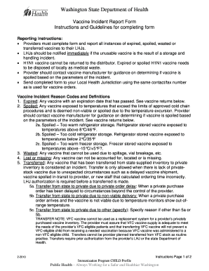 High school incident report form template - Vaccine Incident Report Form Instructions.docx. Vaccine Incident Report Form Instructions - co thurston wa