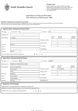 UK Planning Permission Application Form