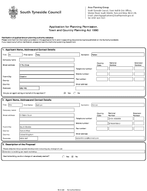 UK Planning Permission Application Form
