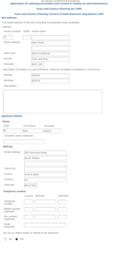 UK Planning Permission Application