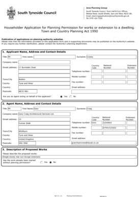 Householder Application for Planning Permission