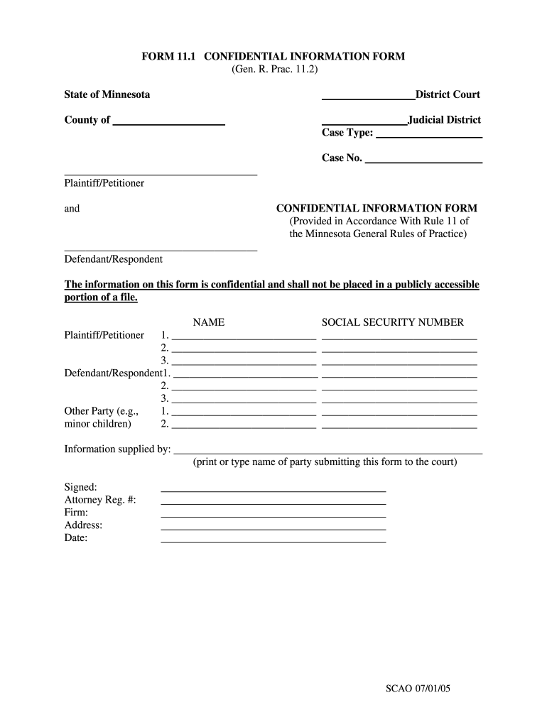 confidential document form Preview on Page 1