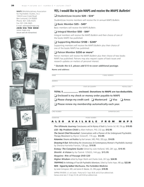 MAPS Membership Application Form